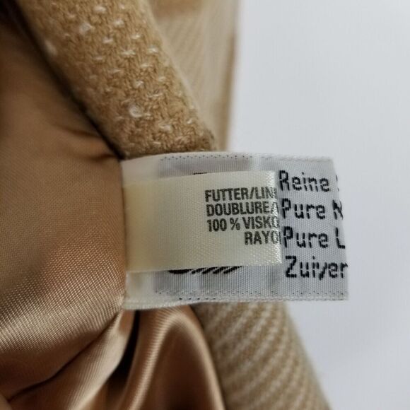 Escada by Margaretha Ley Wool Plaid Coat  Sz 38 US 6 Double Breasted Designer - Picture 6 of 7